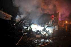 explosion d'habitation au Coudray-Montceaux le 17 mars 2014 (PHOTO  )