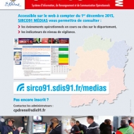 Affiche du lancement de SIRCO91 Médias 
